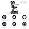 Flash Furniture Black Mobile Desk Chair - 360 Degree Tablet Rotation YU-YCX-019-BK-GG - alternate 5